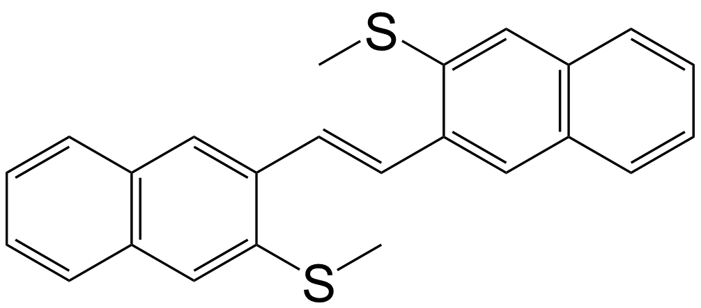 "2,2'-(1E)-1,2-Ethenediylbis [3-(methylthio)naphthalene]"/935280-45-8